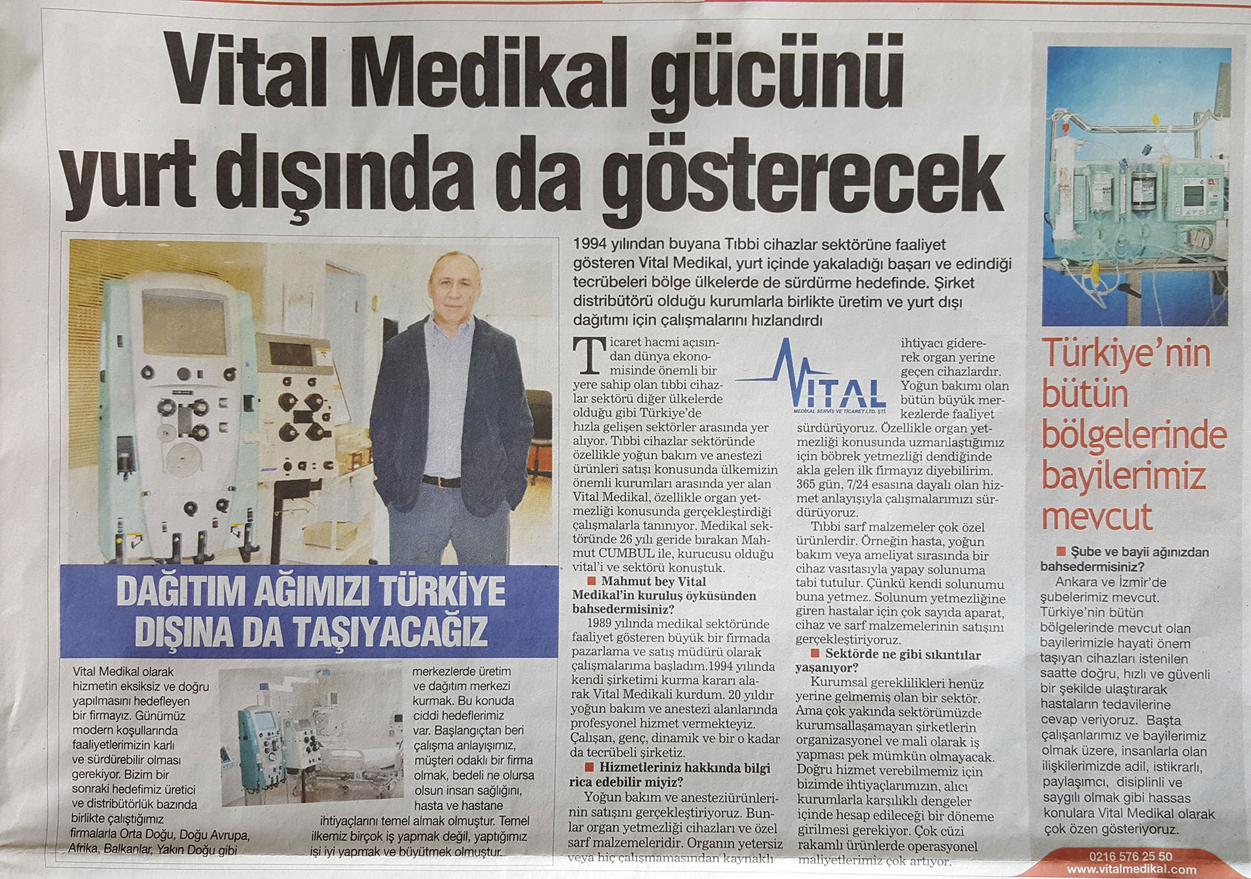 Vital medikal servis ve ticaret limited şirketi